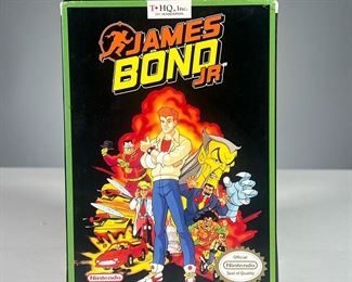 JAMES BOND JR. NES GAME | Nintendo Entertainment System game, James Bond Jr by Toy Headquarters, with original box.