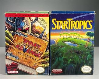 (2PC) FANTASY NES GAMES | Games for Nintendo Entertainment System, including: Star Tropics and Zoda’s Revenge: Star Tropics 2 both in original box.