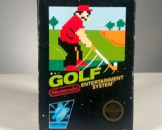 BOX ONLY: GOLF NES | No cartridge, box only for the Nintendo Entertainment System "Golf" game.