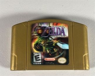 LEGEND OF ZELDA: MAJORA’S MASK N64 | Gold edition Nintendo 64 game cartridge, holographic label.