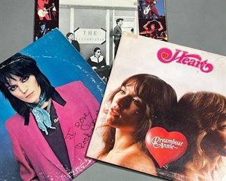 (3PC) HEART & JOAN JETT ALBUMS | Vinyl record albums, including:
Heart "Dreamboat Annie"
Joan Jett & The Blackhearts self-titled album (MCA-5437) and "I Love Rock-n-Roll"