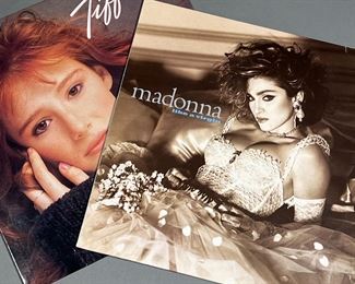 (2PC) MADONNA & TIFFANY | Vinyl record albums, including:
Madonna's "Like a Virgin"
Tiffany self-titled (MCA-5793)