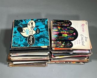 MISC. RECORDS, LARGE LOT | Vinyl record albums, with genres including jazz, country, orchestral, big band, and many more (Artie Shaw, Connie Francis, The Mills Brothers, and others).