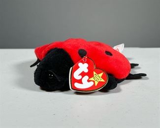 1995 "LUCKY" BEANIE BABY | Style 4040, ladybug TY Beanie Baby with PVC pellets.