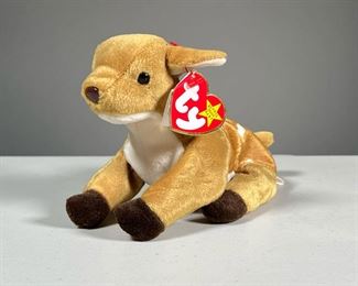1998 "WHISPER" BEANIE BABY | 1998 "Whisper" the deer/fawn TY Beanie Baby- date of birth reads "April 5, 1997".