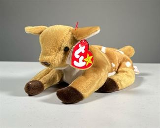 "WHISPER" BEANIE BABY | 1998 "Whisper" the deer/fawn TY Beanie Baby- date of birth reads "April 5, 1997".
