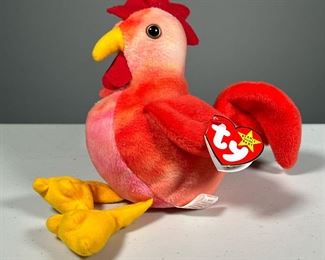 1996 "DOODLE" BEANIE BABY | Style 4171, "Doodle" the rooster TY Beanie Baby with PVC pellets.