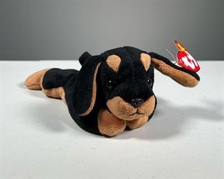 1996 "DOBY" BEANIE BABY | Style 4110, dog TY Beanie Baby, with PVC pellets.