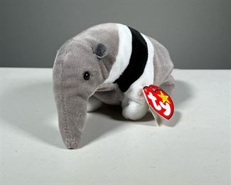 "ANTS" TY BEANIE BABY | No style number, anteater Beanie Baby, 1998 tush tag, "DATE OF BIRTH: November 7, 1997".