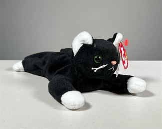 1994 "ZIP" BEANIE BABY | No style number, black cat TY Beanie Baby with 1993 tush tag and PVC pellets.