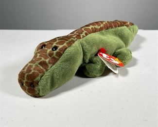 1994 "ALLY" TY BEANIE BABY | Style 4032, alligator Beanie Baby, with 1993 tush tag and PVC pellets.