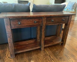 Pottery Barn w drawer console table, 15"D x 54" W x 30"H,  (Retails $1,079),  was $599, NOW $499