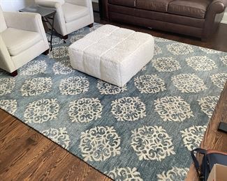 Pottery Barn Empire Scroll Rug,  8' x 10',  (Retails $1,349).  $425