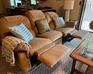 Double recliner couch available for presale