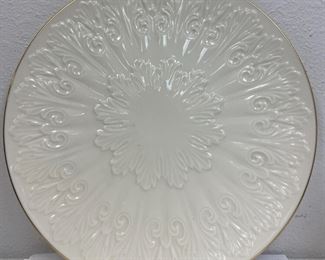 OS6230 Lenox Chateau Collection 12in Round Ivory Serving Platter Gold Trim https://www.ebay.com/str/agesagoestatesales