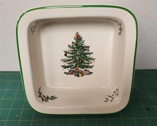 OS9004 Spode Christmas Tree Square Rim Serving Baking Ceramic Dish https://www.ebay.com/str/agesagoestatesales