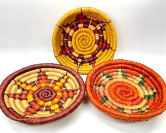 Vintage Native American Small Woven Basket, Native American Trinket Basket
