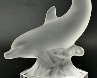 Fine Goebel Crystal Figural Dolphin
