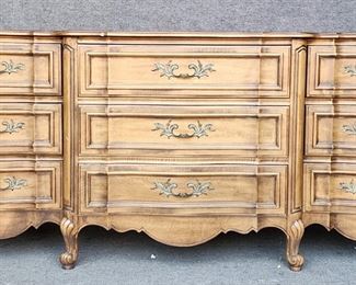 20th Century French Provincial Serpentine Front Dresser Dove Tailed - Great to paint!
