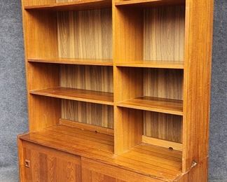 Domino Mobler Danish Mid Century Modern 2 pc. Teak Bookcase
