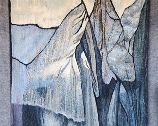 Fantastic Hand Made in Poland Wall Hanging - Titled "Kominy" Made by H. Sulkewska & M. Stetch MCM Mid Century Modern
