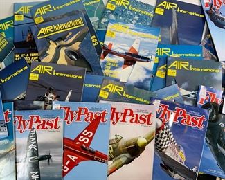 30 Vintage Volumes of Air International Magazine and Over 35 Volumes of FlyPast Britains Aviation Monthly Magazine
