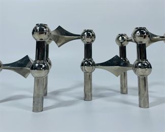 MId Century Modern Fritz Nagel & Ceasar Stoffi BMF modular candle holders 1960's
