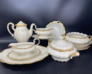 Fine ROSENTHAL GERMAN PORCELAIN GILTED RIM SERVING DISHES
