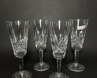 FINE WATERFORD CRYSTAL CUT Lismore Sherry GOBLETS set of 4
