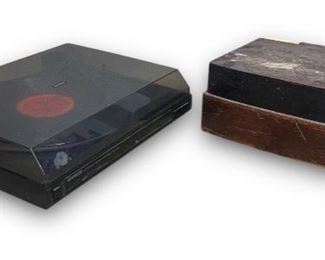 Kenwood Automatic Return Turntable Model: KD-37R w/ Bonus Items Including A Wooden Columbia Turntable, and A DR. Hook ÒSloppy SecondsÓ LP/Columbia Records #C31622
