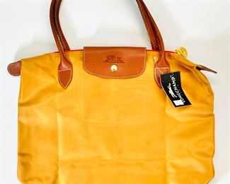 Longchamp Le Pliage Small Top Handle In Orange
