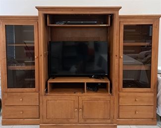 Ethan Allen 3 Piece Entertainment Center
