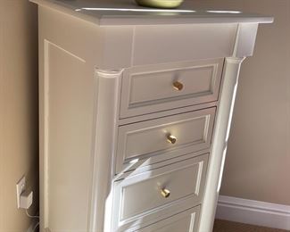 Restoration Hardware custom painted cedar chest, flowers