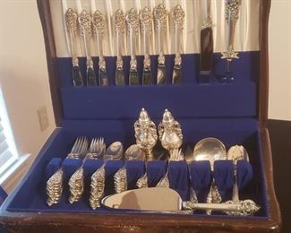 Grand Baroque Sterling Silver Flatware & Serving Pieces 