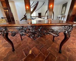 Ornate Maitland Smith console table