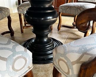 Base of round dining table