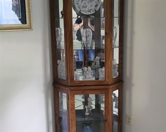 LIGHTED CURIO CABINET