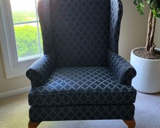 TWO WING BACK CHAIRS