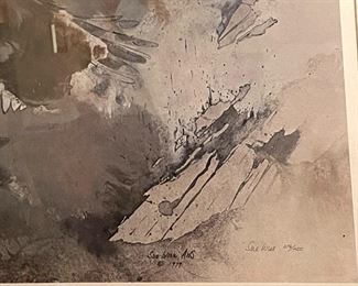 Sue Wise Limited Edition print of "Falcons"  1977