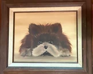 Original Dog Portrait signed