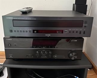 Yamaha 5 disc changer & receiver 