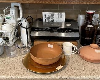 Foodsaver, salad shooter, waffle maker, Osterizer blender 