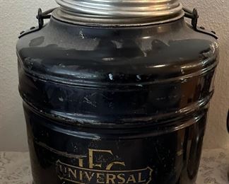 Antique crock water jug