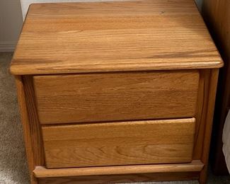 Oak bedside table
