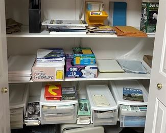 Vintage forest service items including pictures & memorabilia, maps