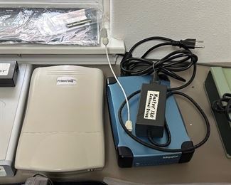 CD burner, external hard drives 