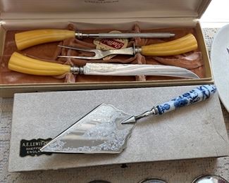 Sheffield stainless steel carving set