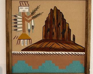 Native American sand art