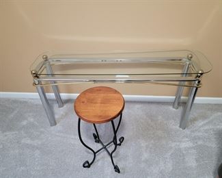 Glass table and stand