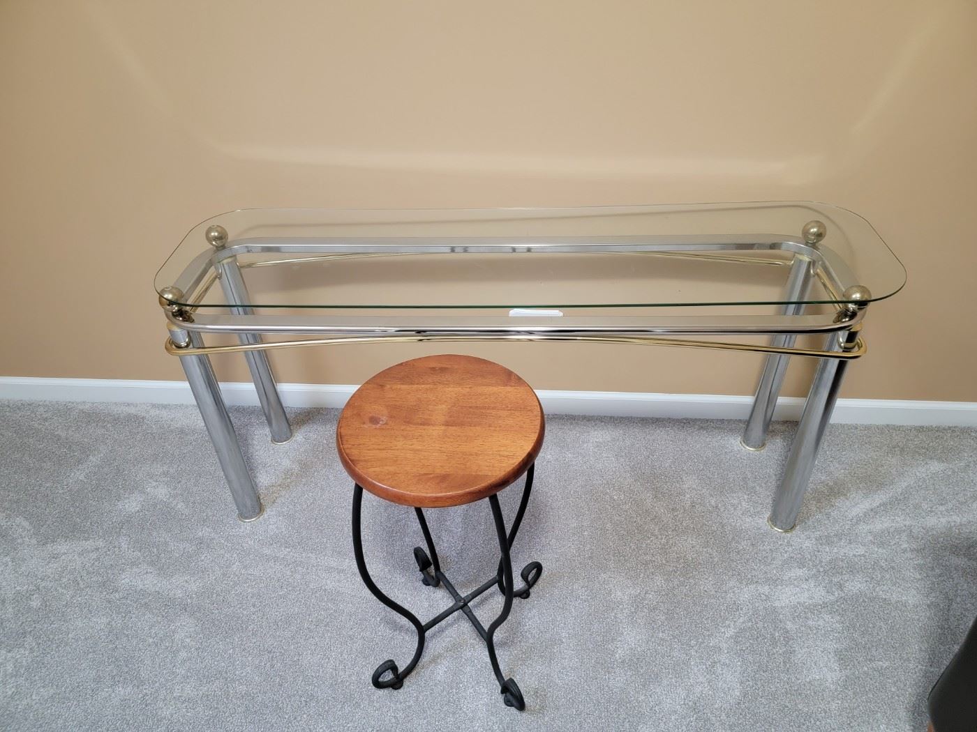 Glass table and stand